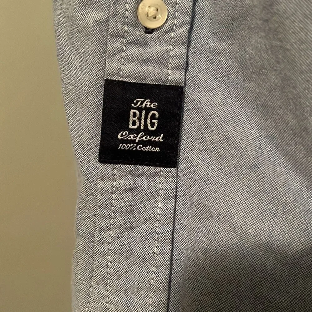 GAP Kid’s Blue Long Sleeve Authentic Oxford Button Down Shirt